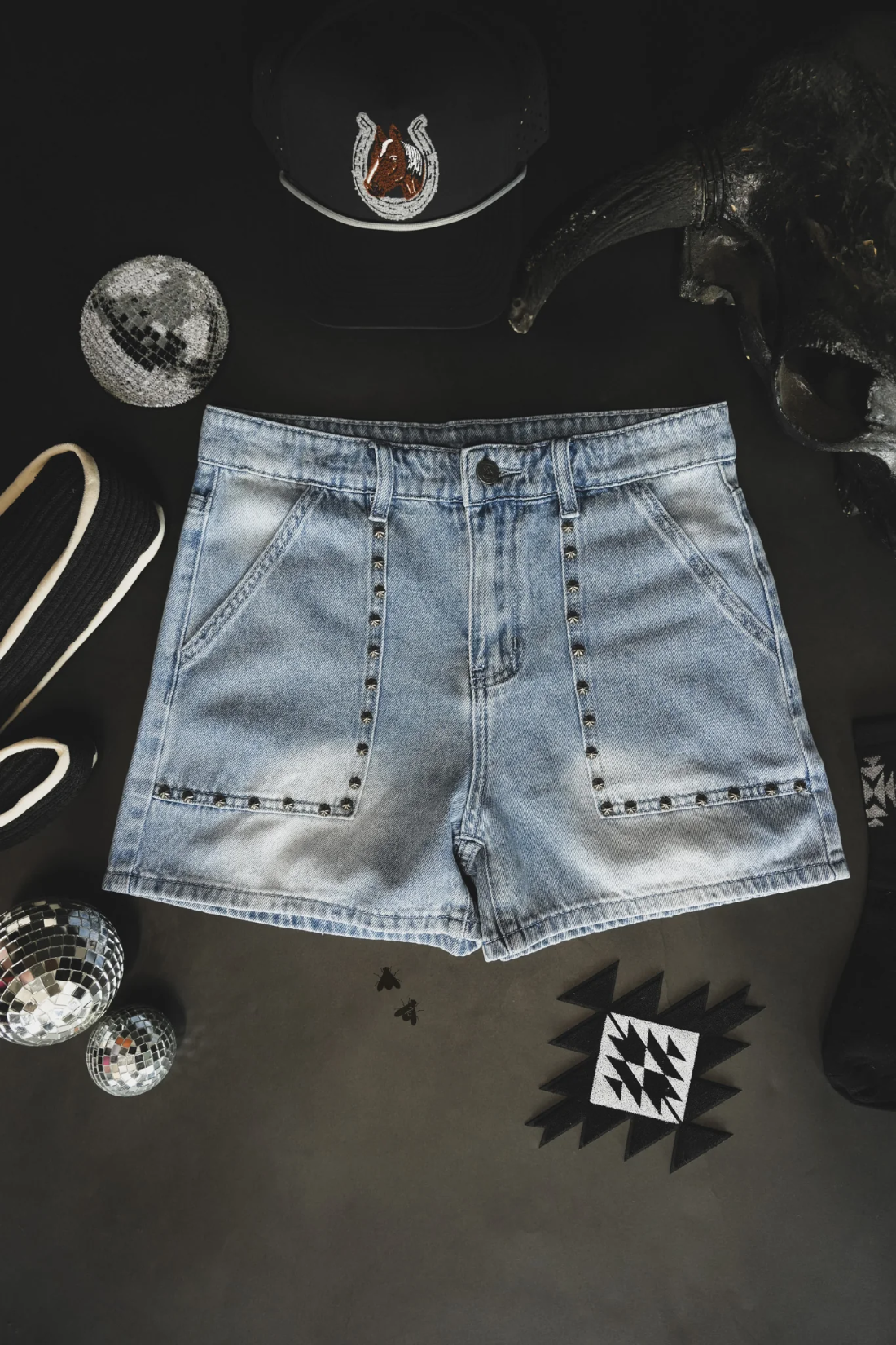 Studded Shorts