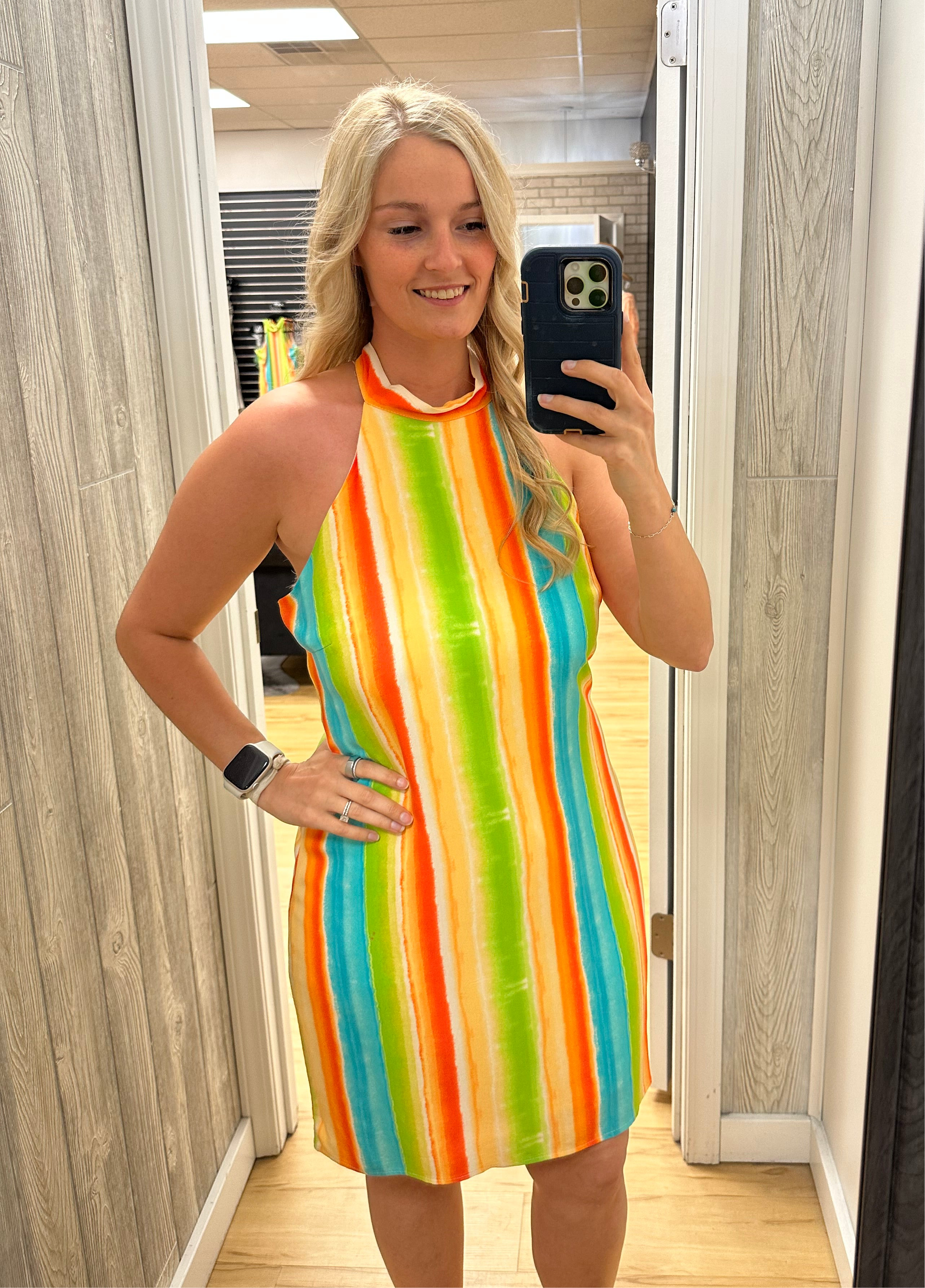 Tie Neck Summer Dress