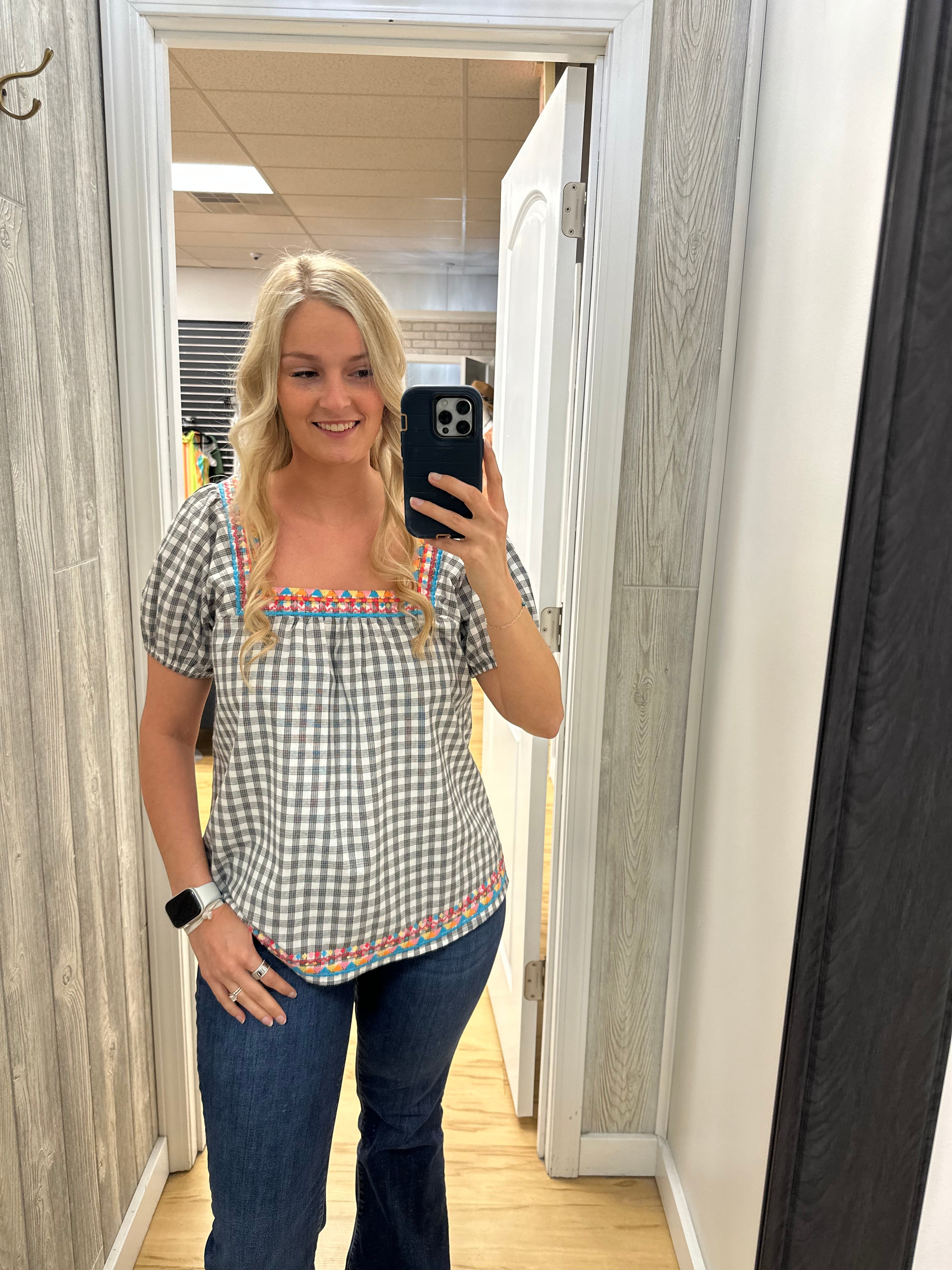 Meadow Gingham Blouse