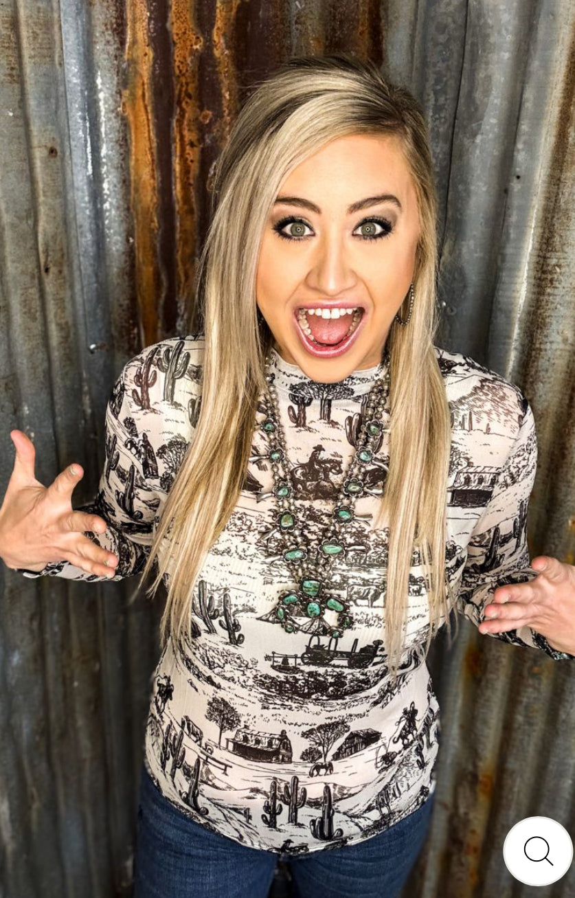 The Old Days Mesh Top