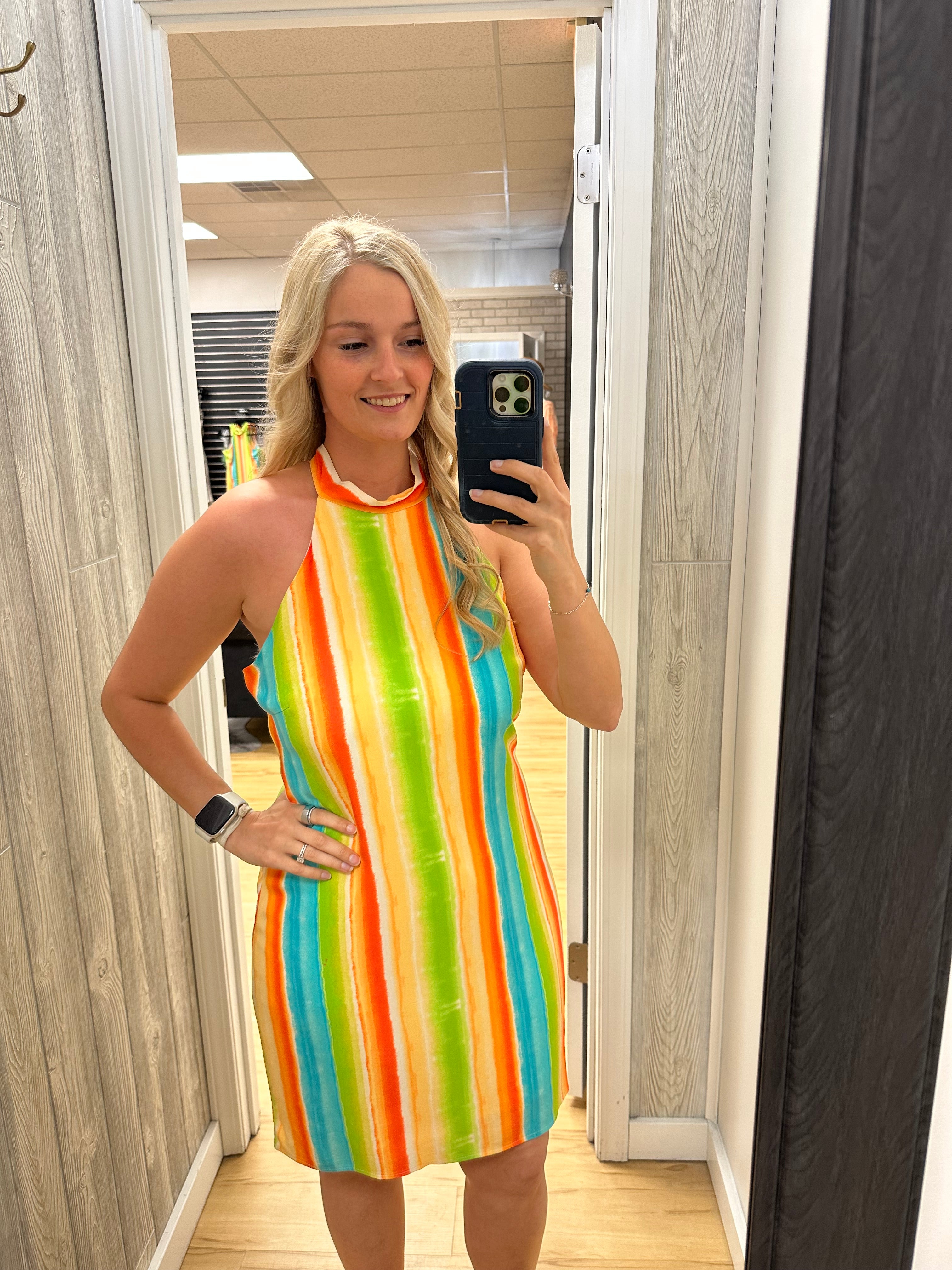 Tie Neck Summer Dress