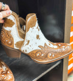 Hide & Tooled Booties