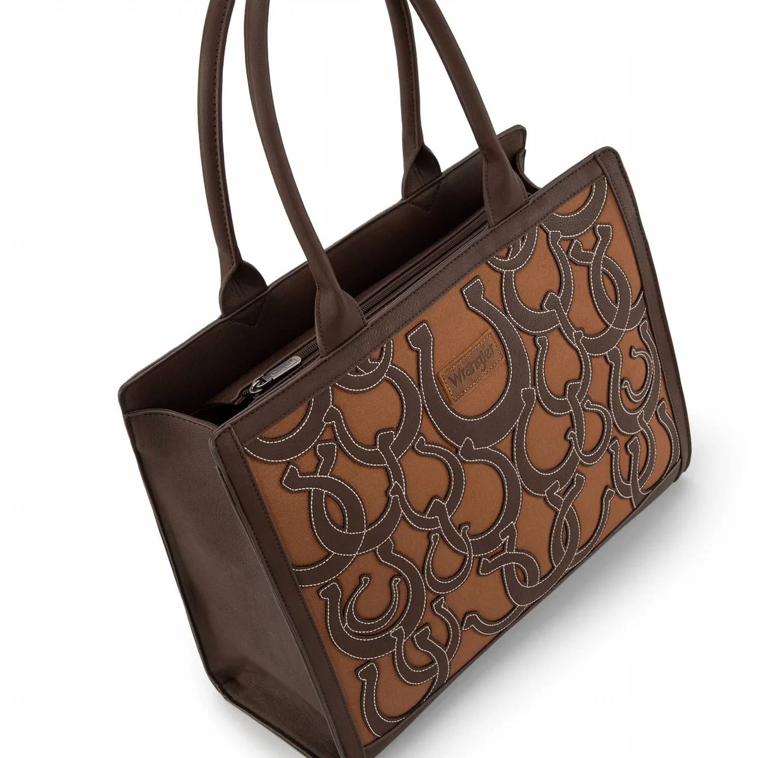 Wrangler Horseshoe Cutout Carry-All Large Tote Bag