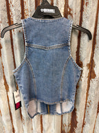 Seamed Zip Up Vest