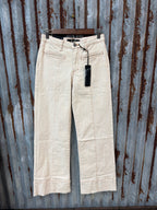 Ivory Mid Rise Trouser Jeans 32” inseam