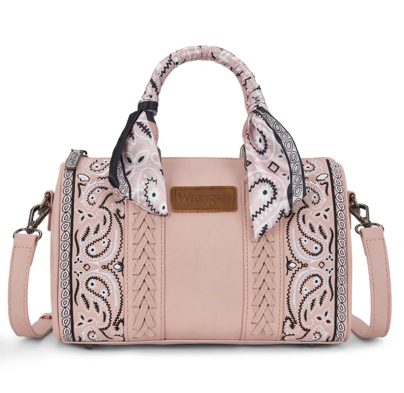 Wrangler Braided Paisley Bandana Boston Bag