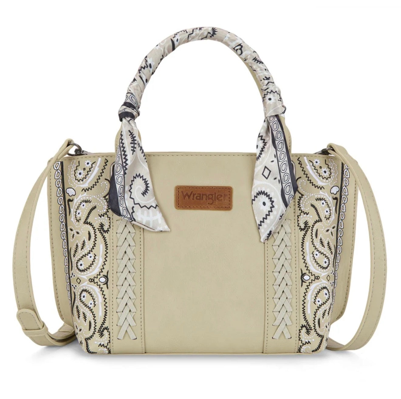 Wrangler Braided Paisley Bandana Tote Bag
