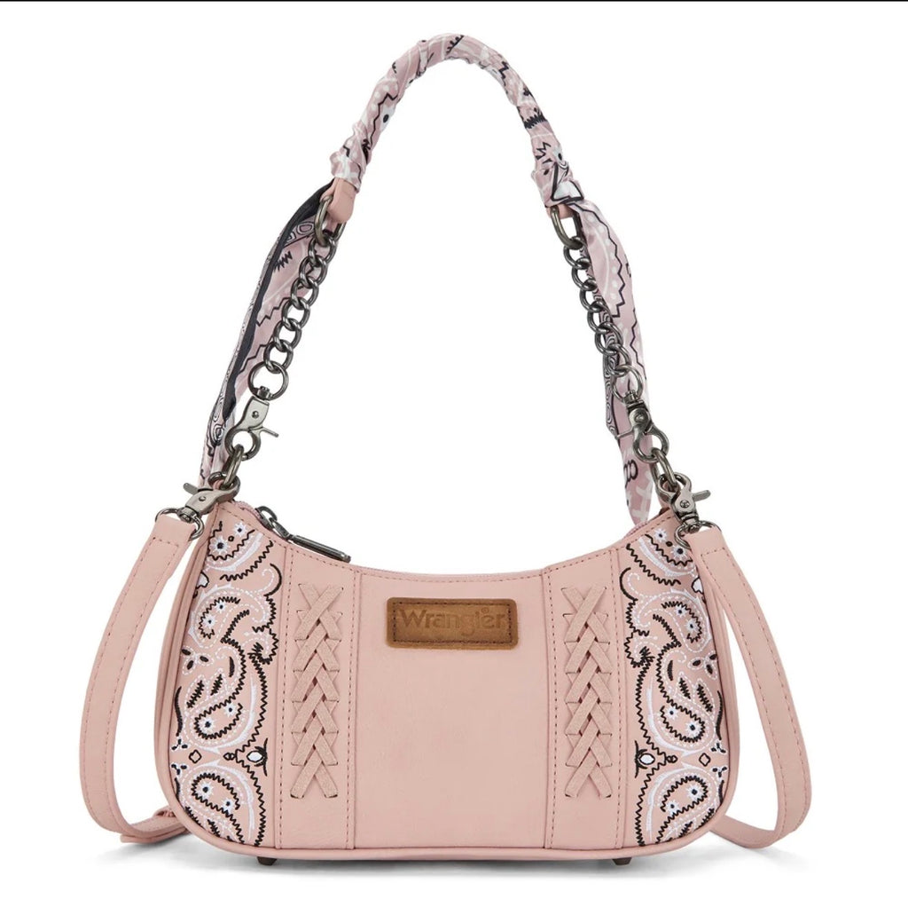 Wrangler Braided Paisley Bandana Shoulder Bag