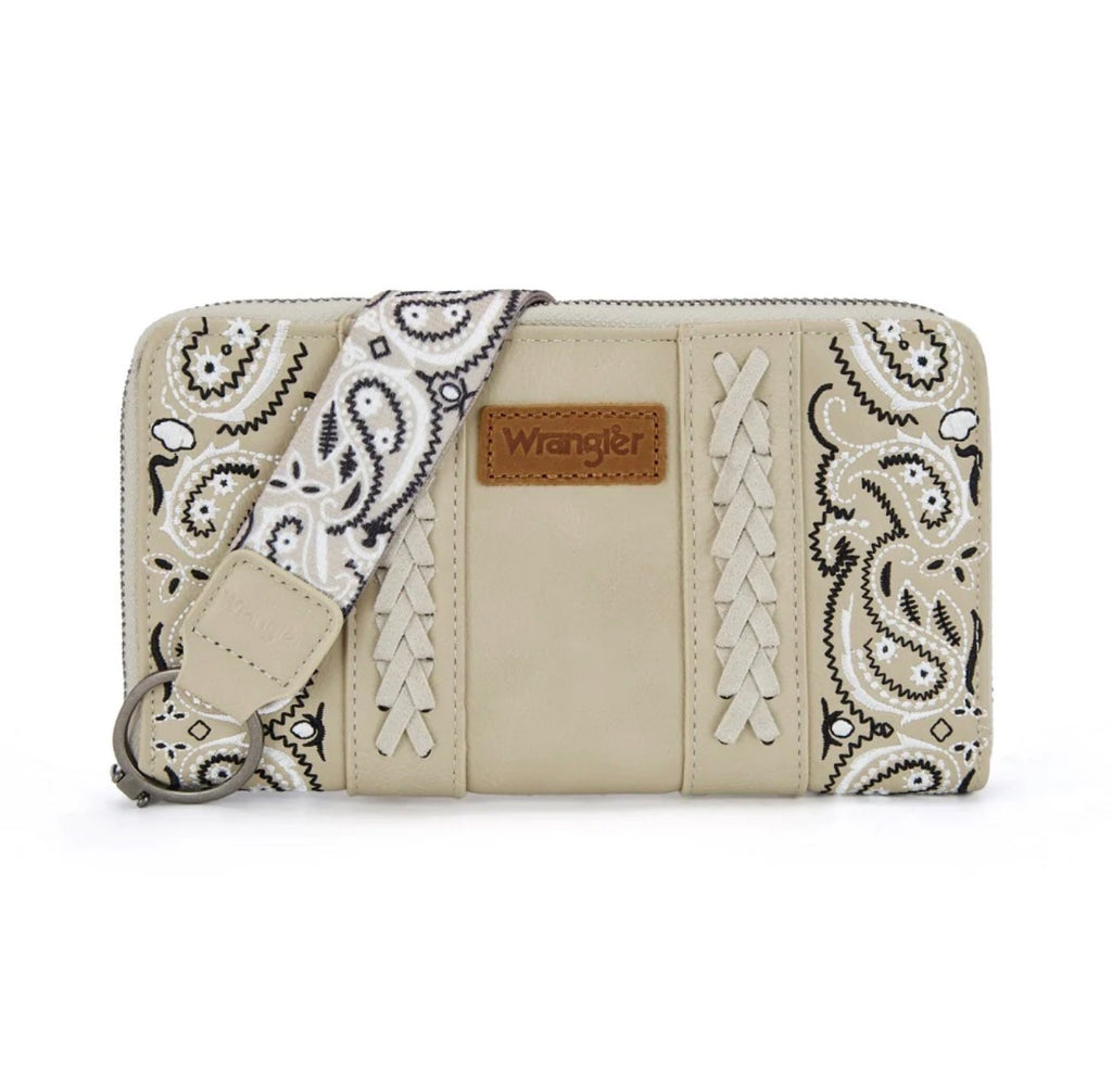 Wrangler Braided Paisley Bandana Wallet