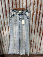 Wide Leg Palazzo Jeans 32”