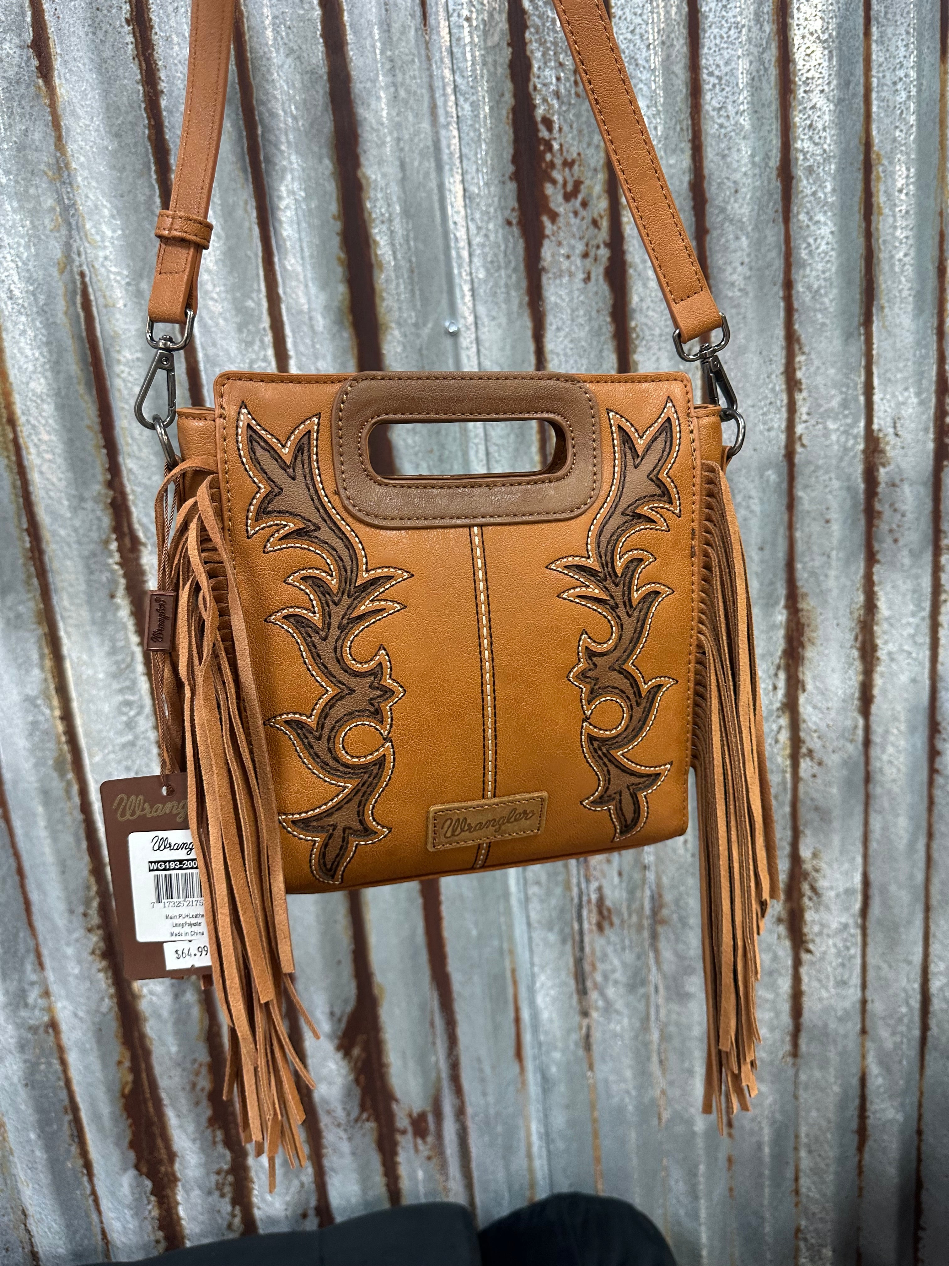Wrangler Top Handle Crossbody - Tan