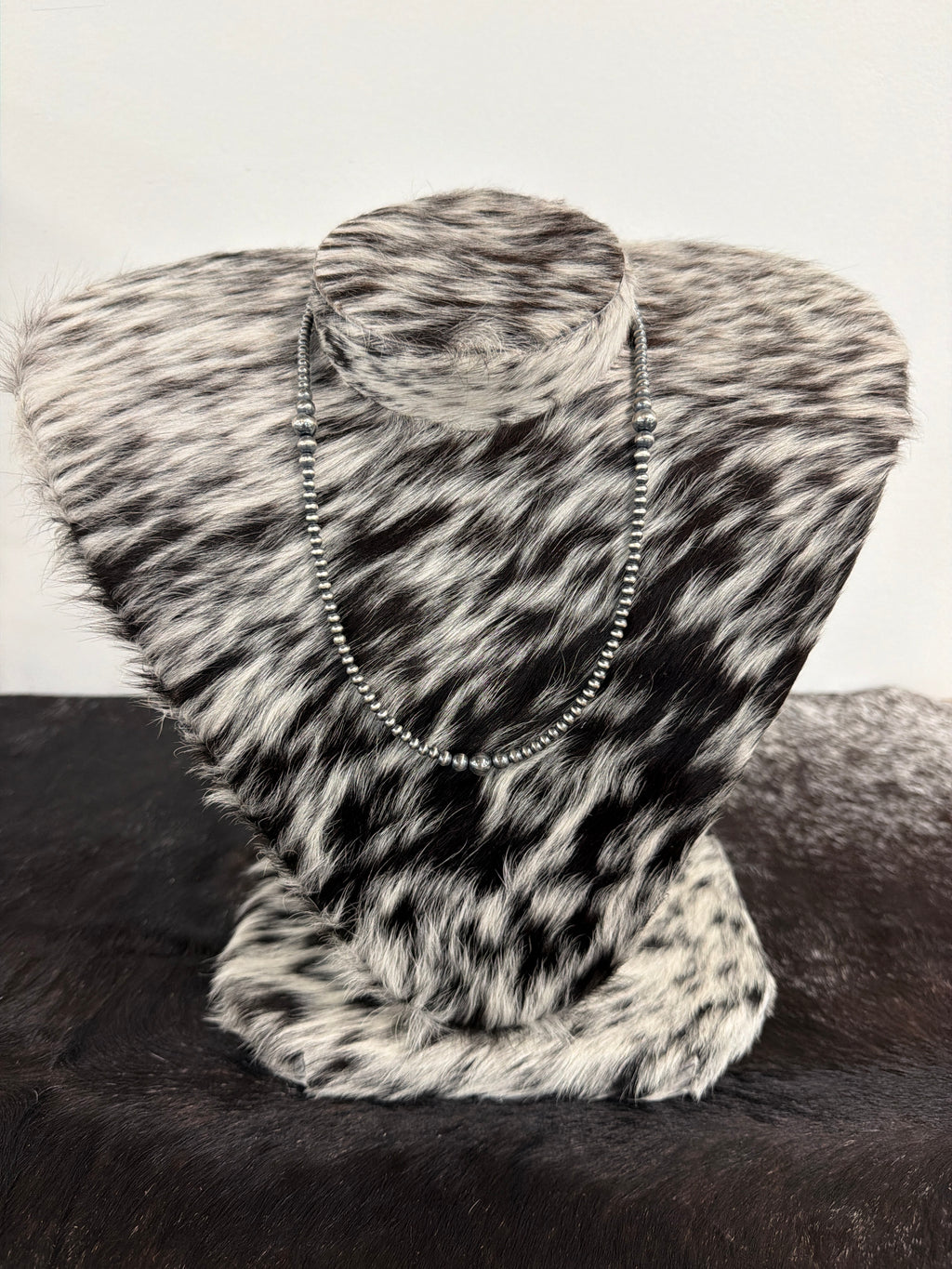 4-8mm Hand-strung Sterling Silver Pearl Necklace