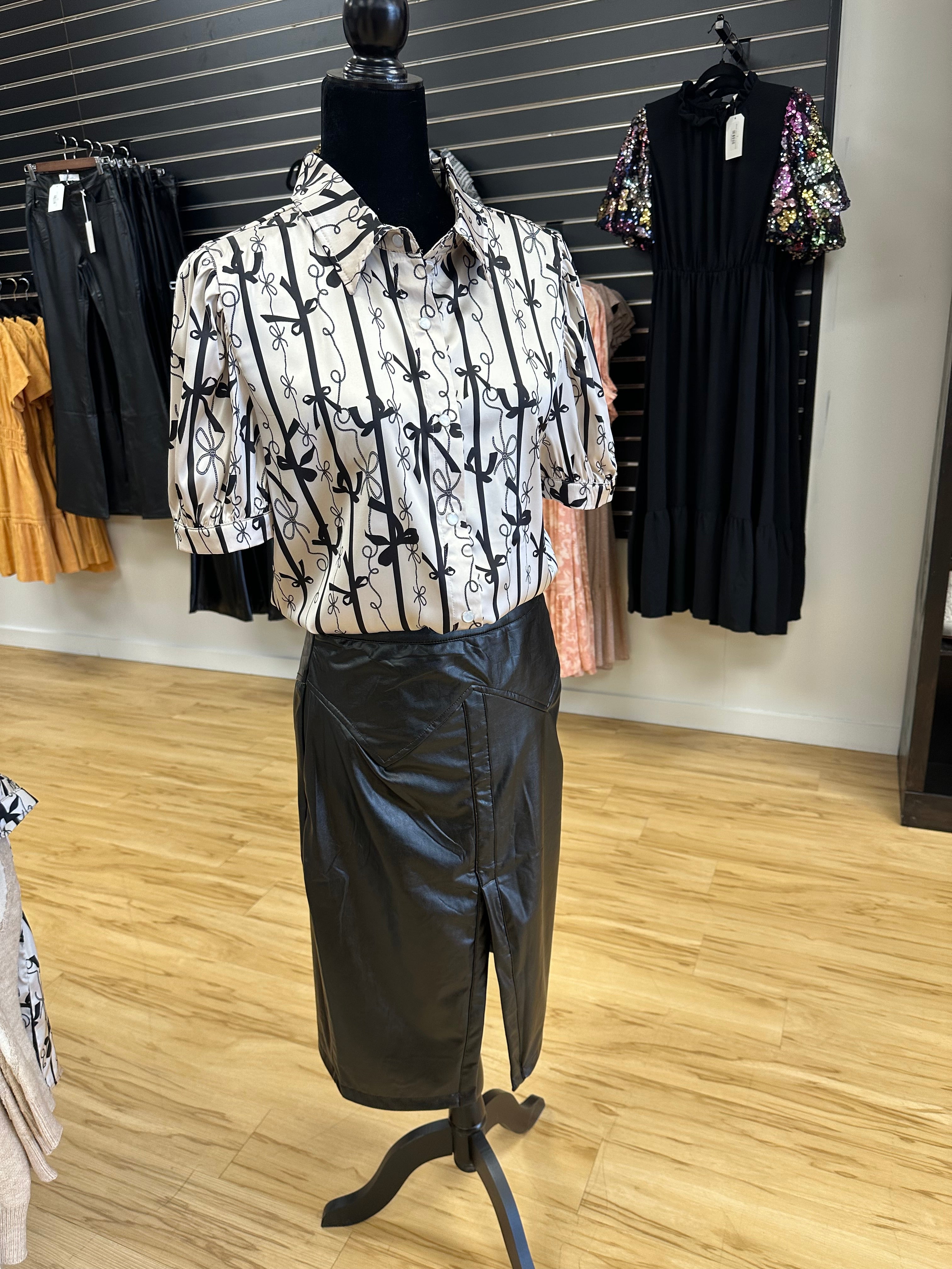 Bow Silky Top