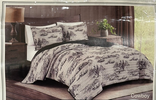 Cowboy 3-piece Bedspread