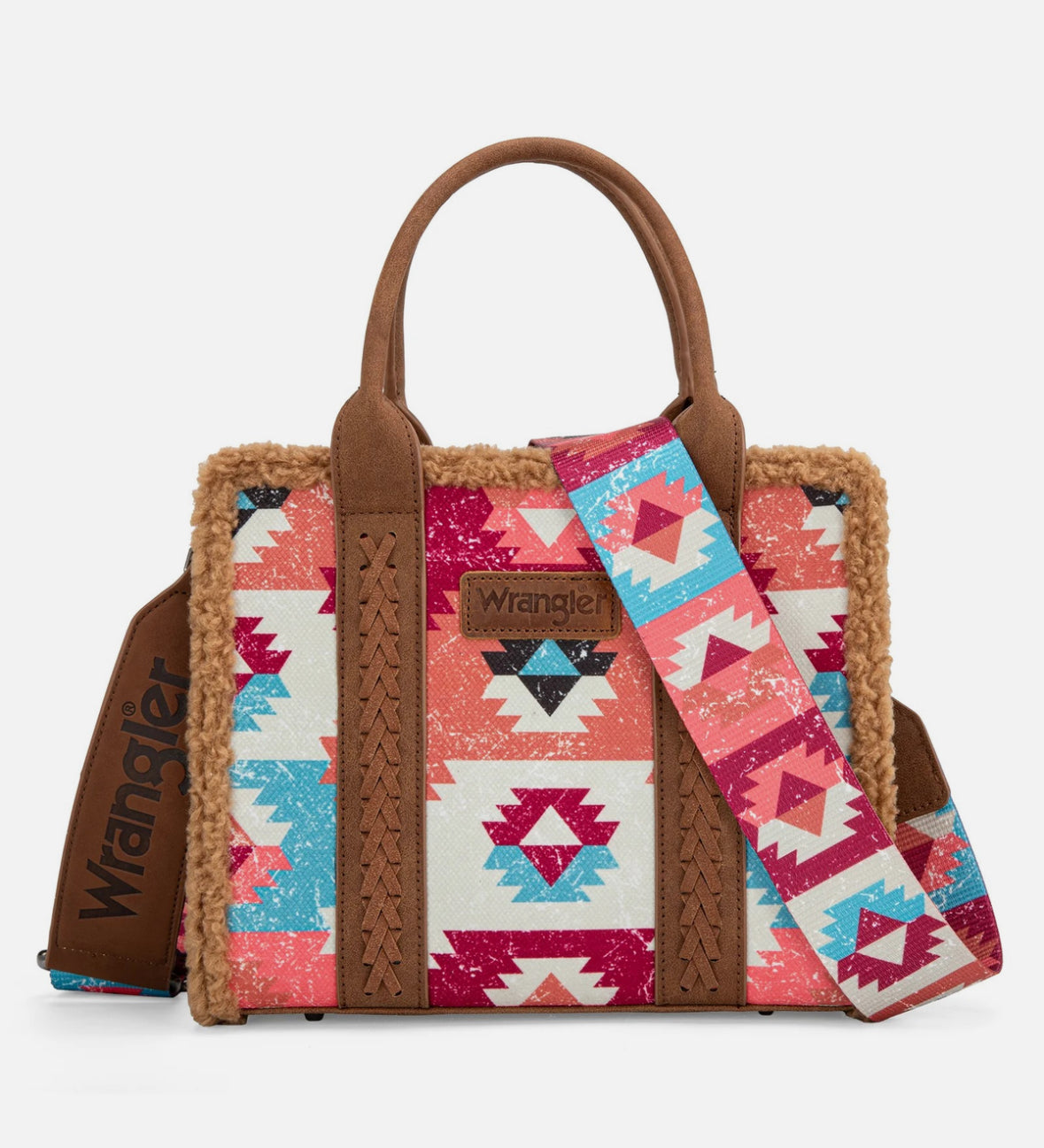 Wrangler Sherpa Southwestern Tote