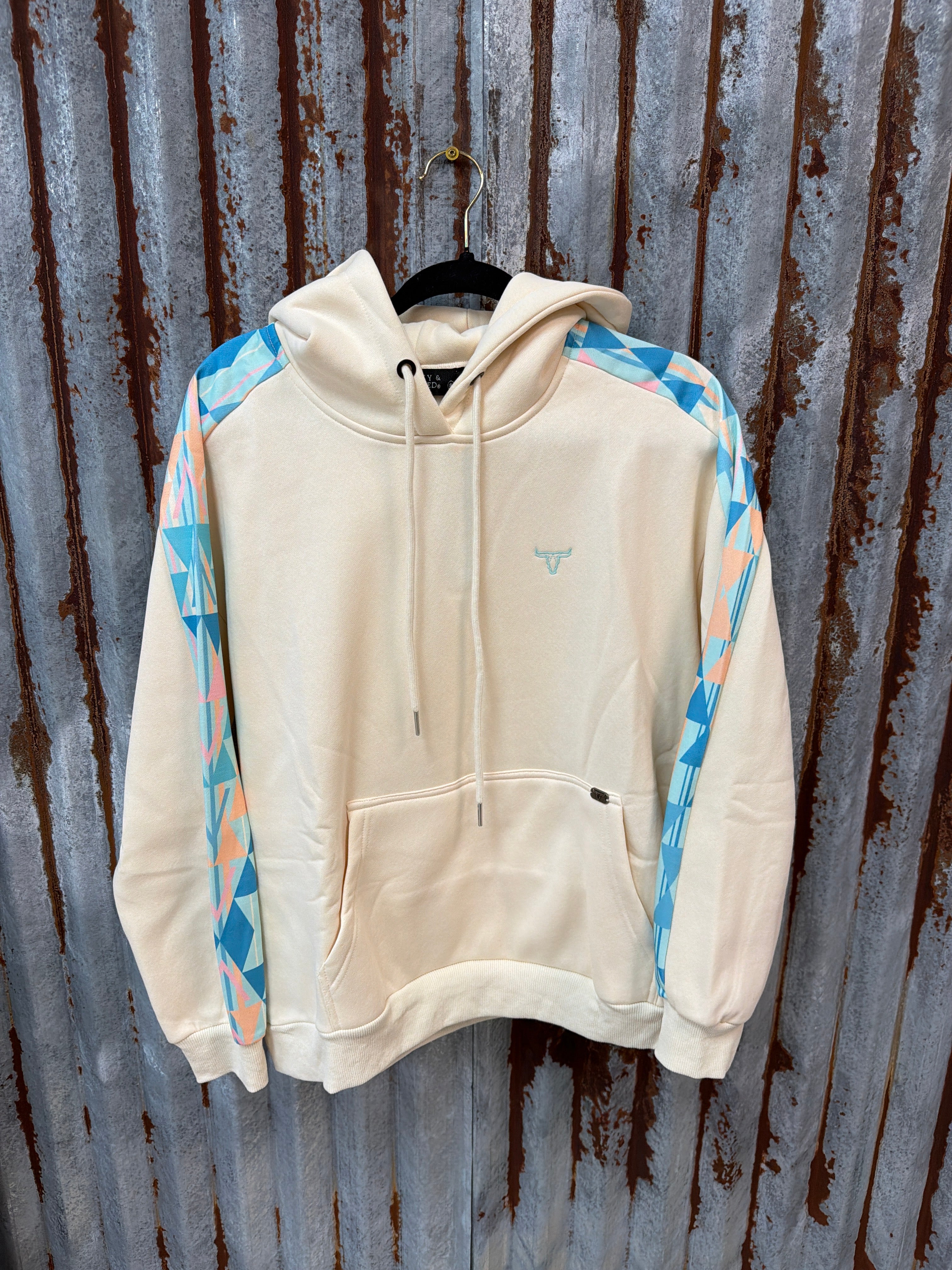 Aztec Turquoise/Cream Hoodie