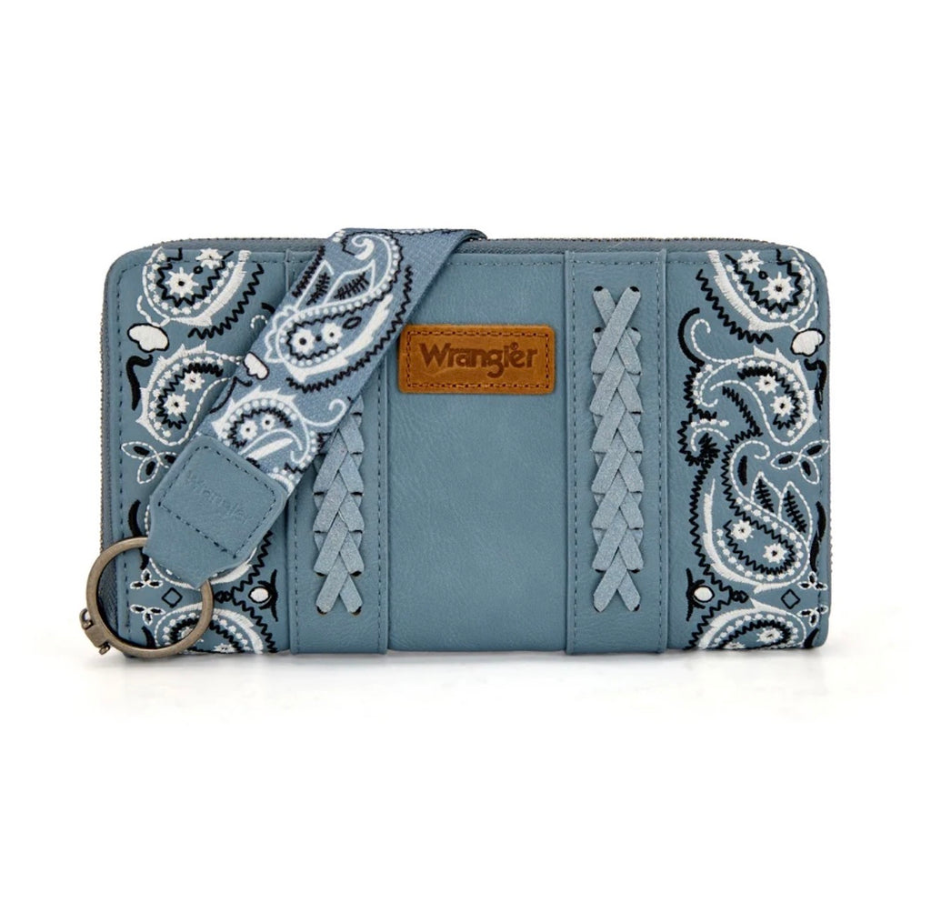 Wrangler Braided Paisley Bandana Wallet