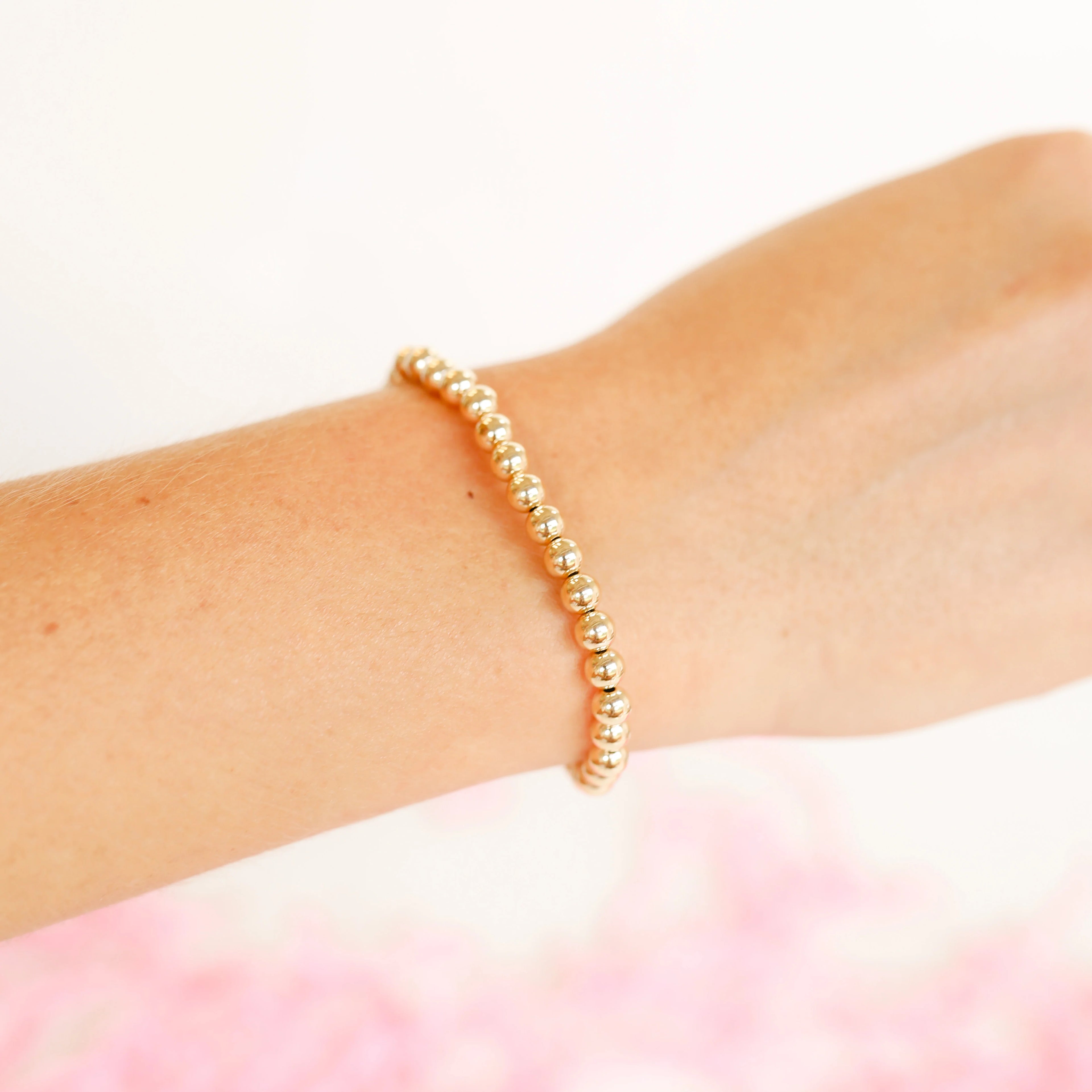 14k Gold Filled Beaded Bracelets