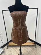 Boot Stitch Corset Leather Dress