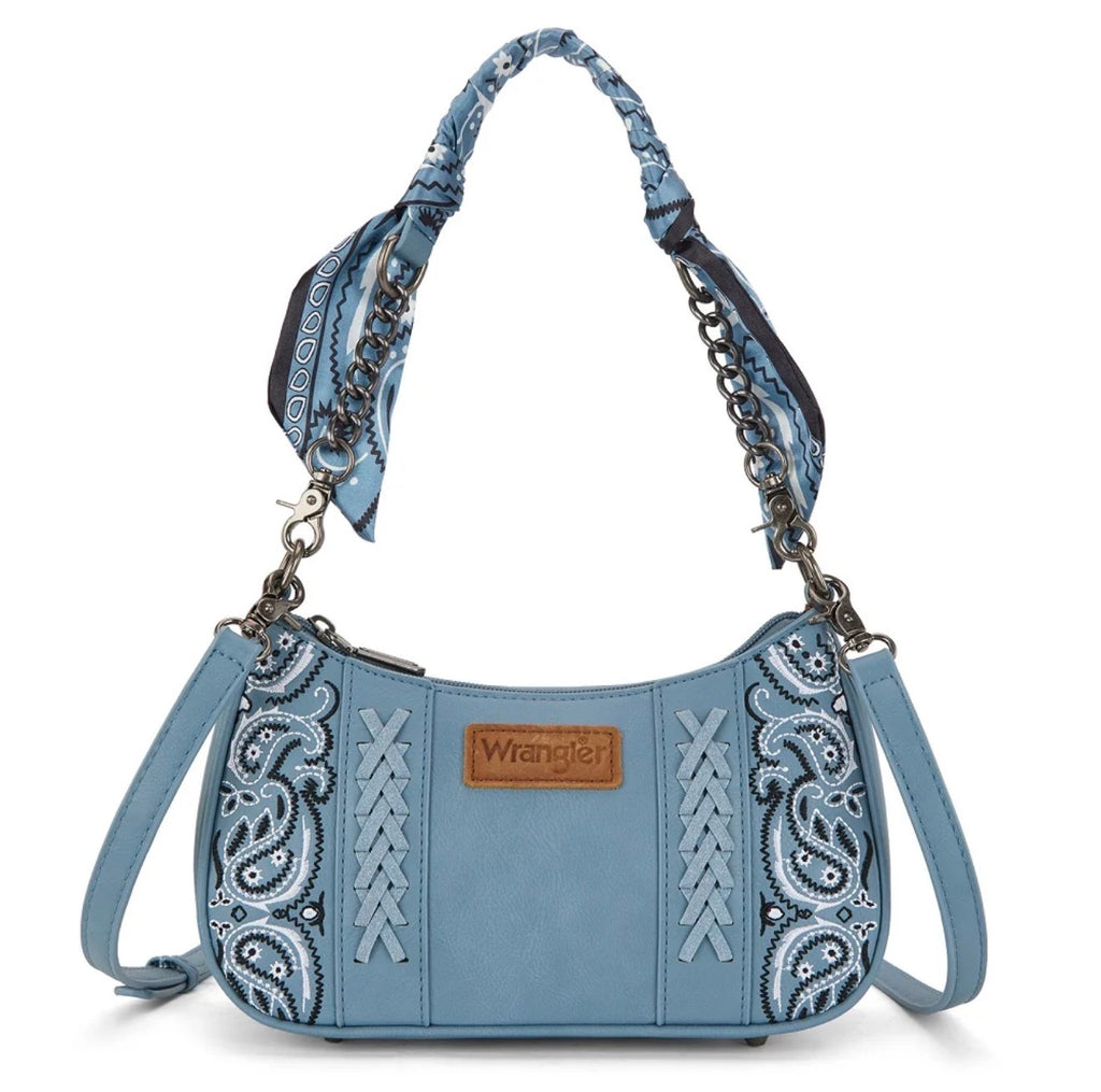 Wrangler Braided Paisley Bandana Shoulder Bag
