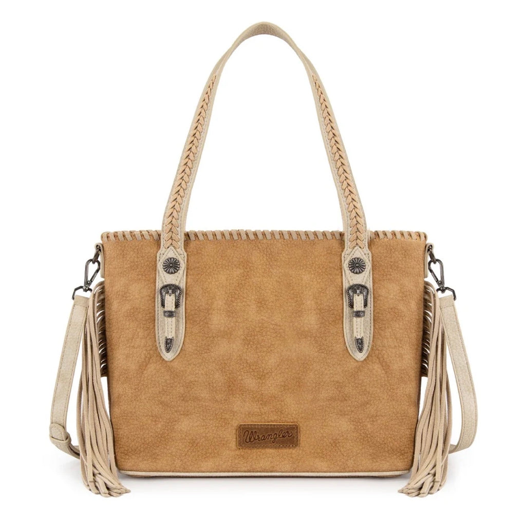 Wrangler Braided Tassel Tote Bag