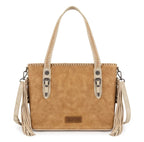 Wrangler Braided Tassel Tote Bag