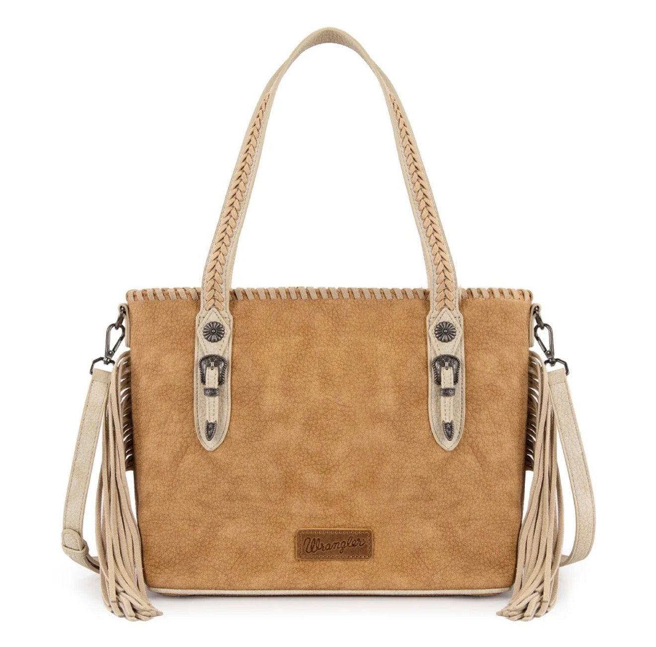 Wrangler Braided Tassel Tote Bag