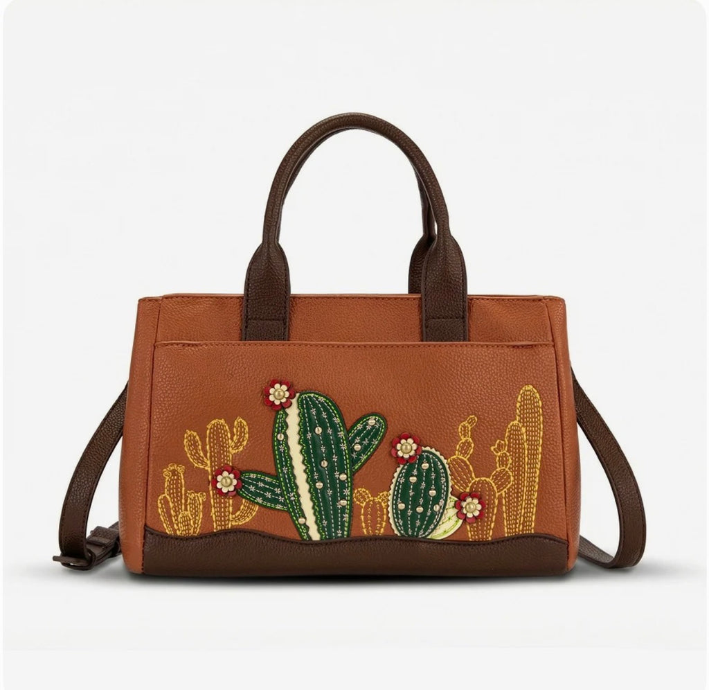 MW Cactus Embellished Crossbody Bag