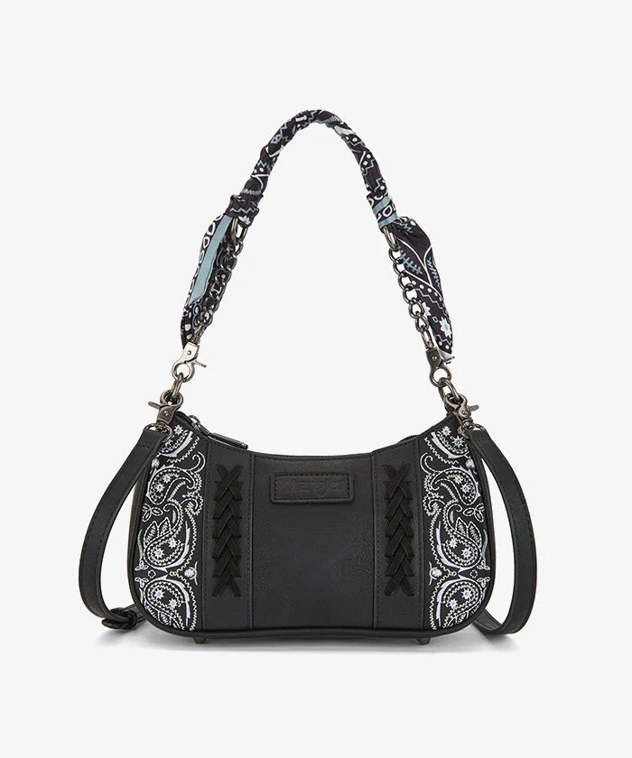 Wrangler Braided Paisley Bandana Shoulder Bag