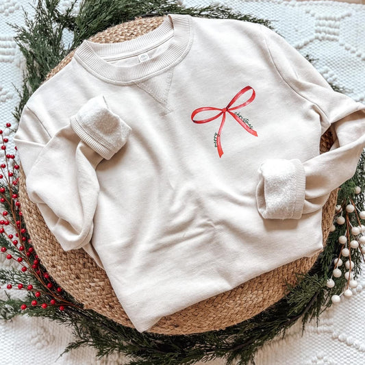 Christmas Bow Sweatshirt