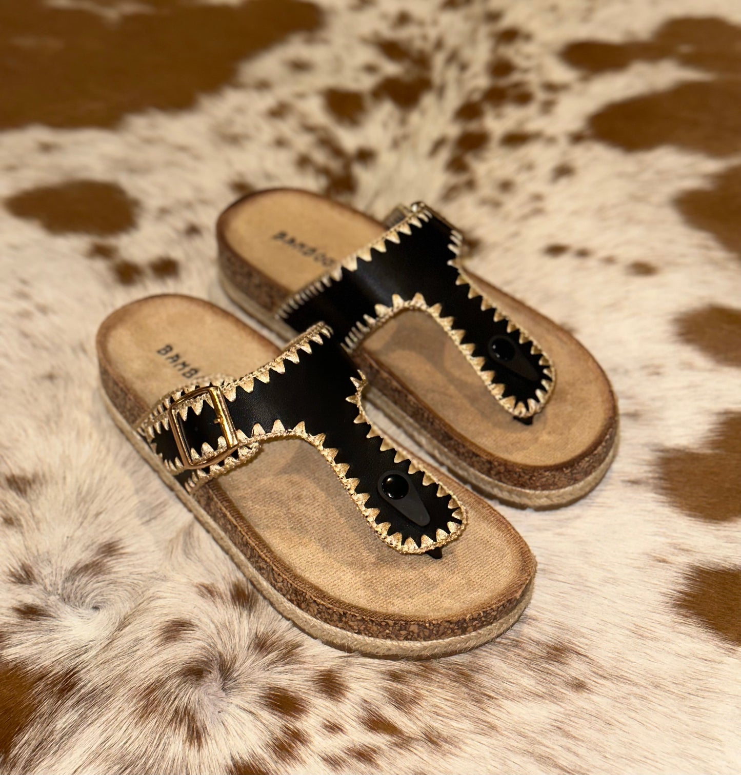 Bamboo Sandals (black)