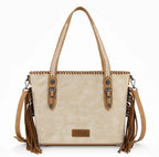 Wrangler Braided Tassel Tote Bag
