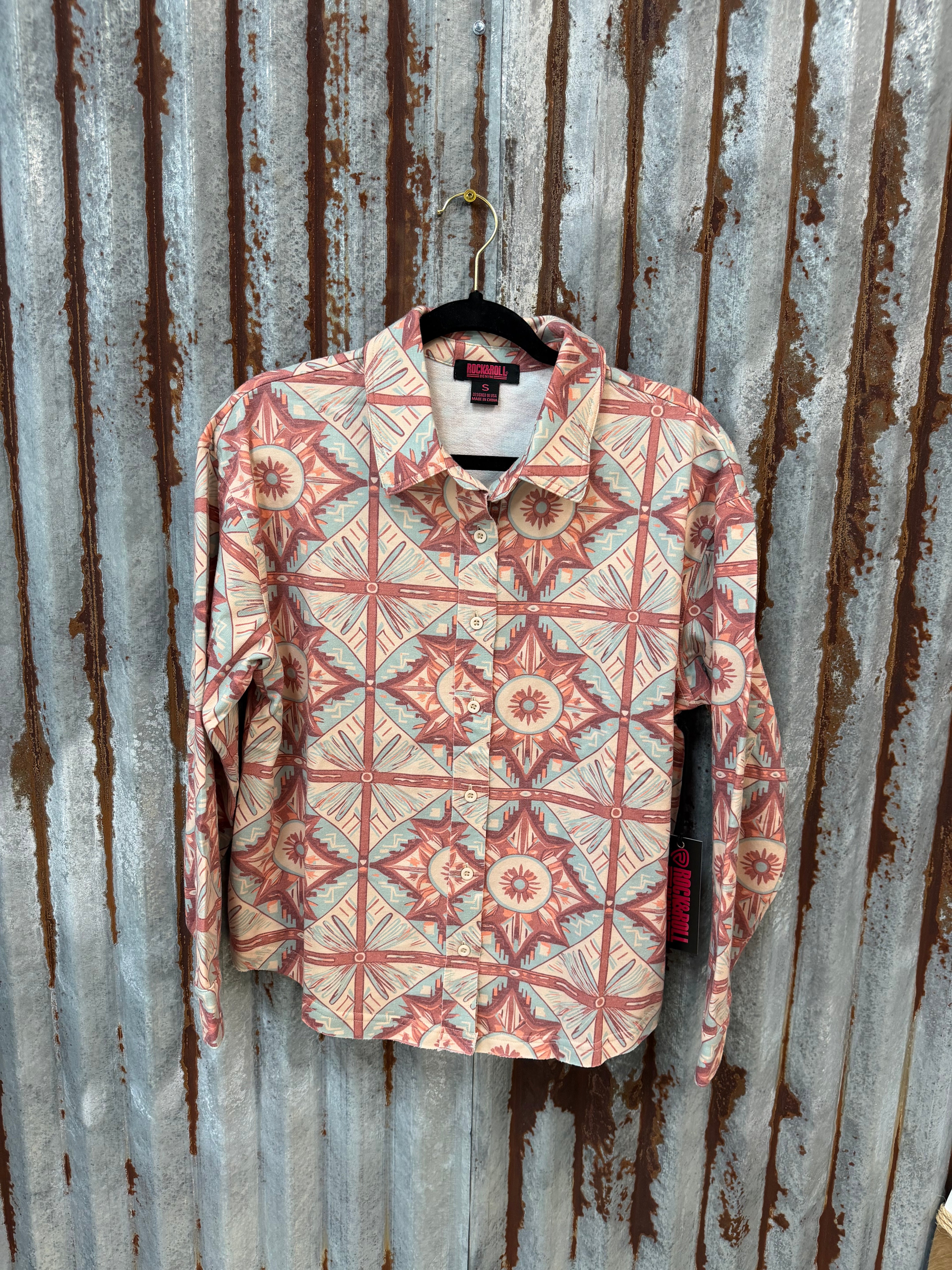 Aztec Knit Overshirt