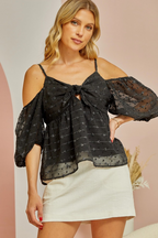 Off Shoulder Bow Tank
