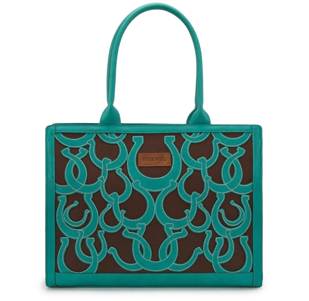 Wrangler Horseshoe Cutout Carry-All Large Tote Bag