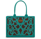 Wrangler Horseshoe Cutout Carry-All Large Tote Bag