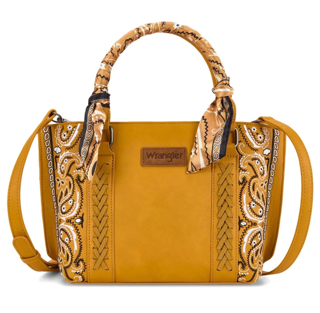Wrangler Braided Paisley Bandana Tote Bag