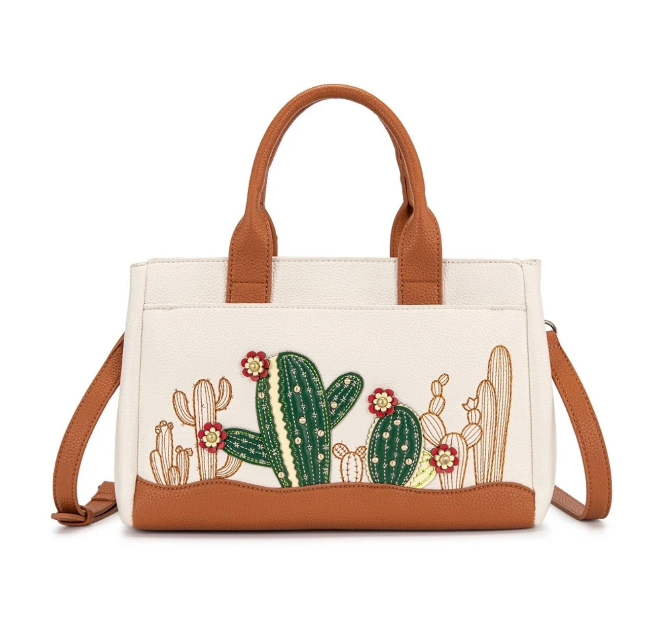 MW Cactus Embellished Crossbody Bag