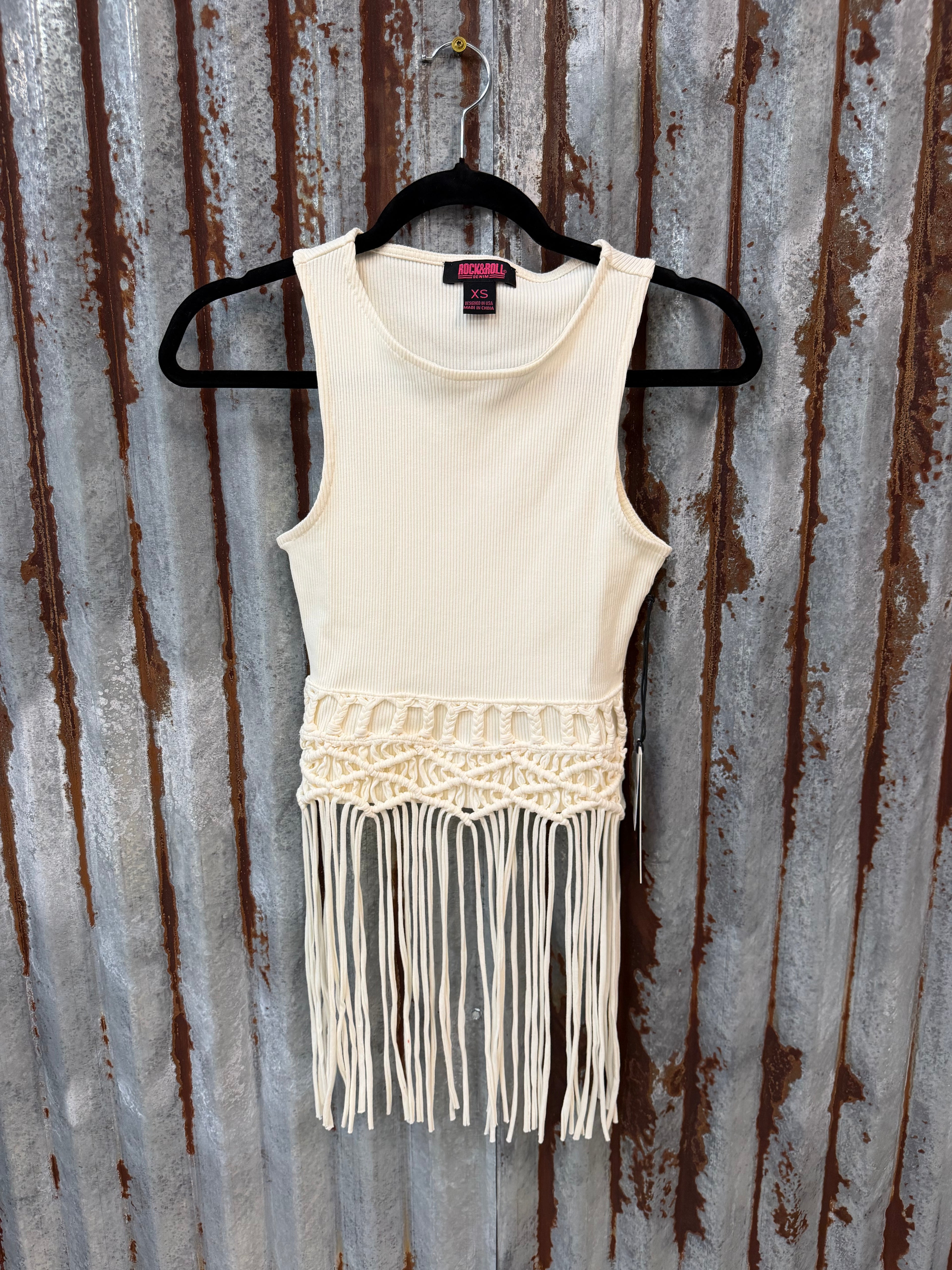 Macrame Tank - Natural