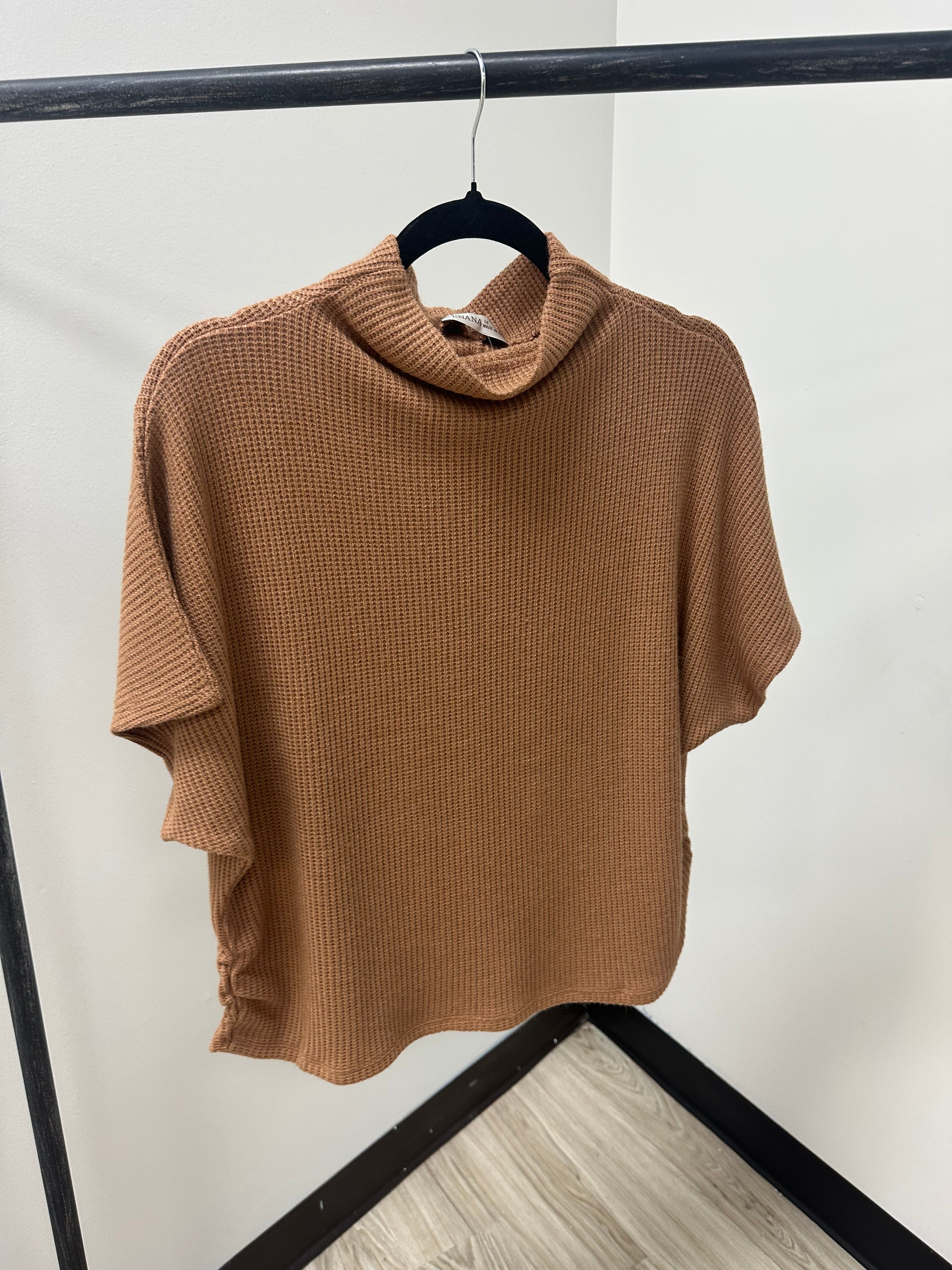 Side Cinched Sweater *Deep Camel