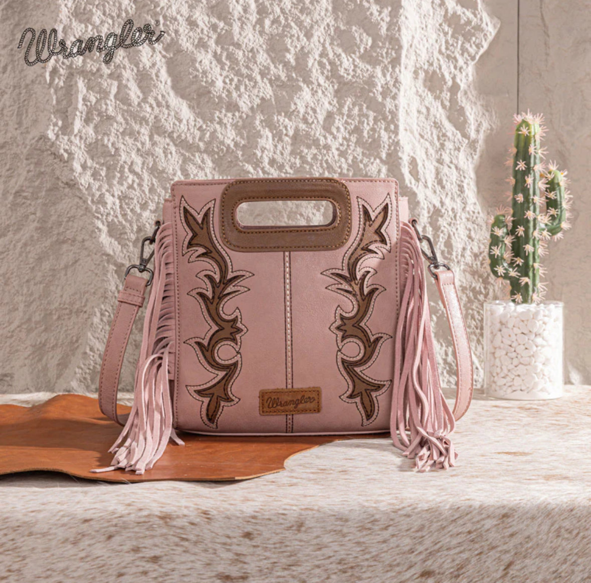 Wrangler Top Handle Crossbody - Pink