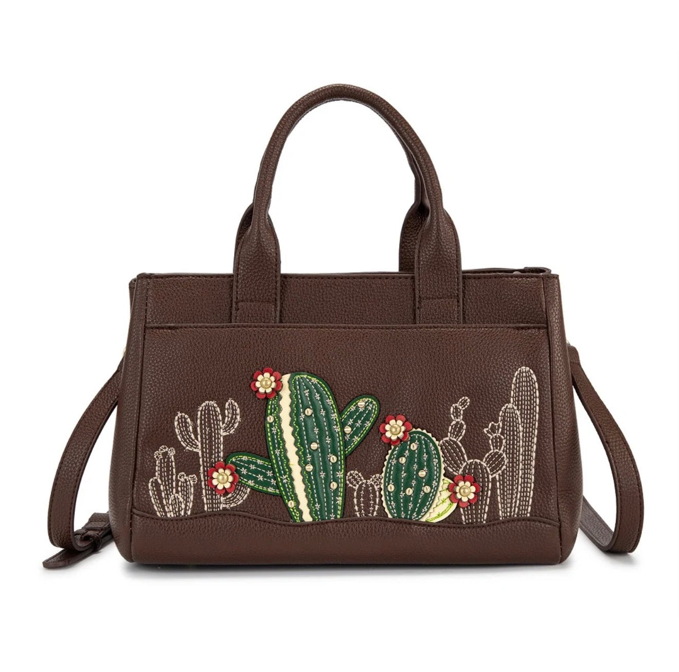 MW Cactus Embellished Crossbody Bag