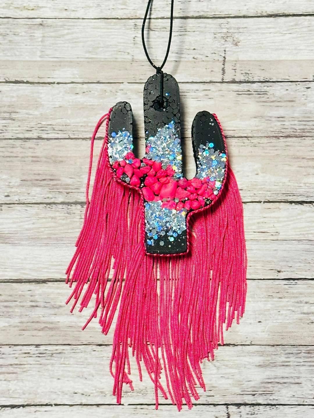 Black Cactus w/ fringe freshie